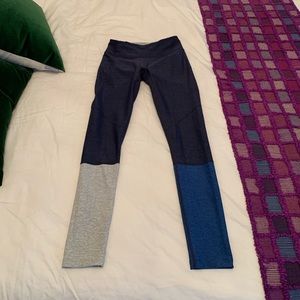 Outdoor Voices Tri-Color leggings